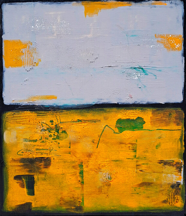 Painting titled "Abstraction #3" by Simon Somin, Original Artwork, Acrylic