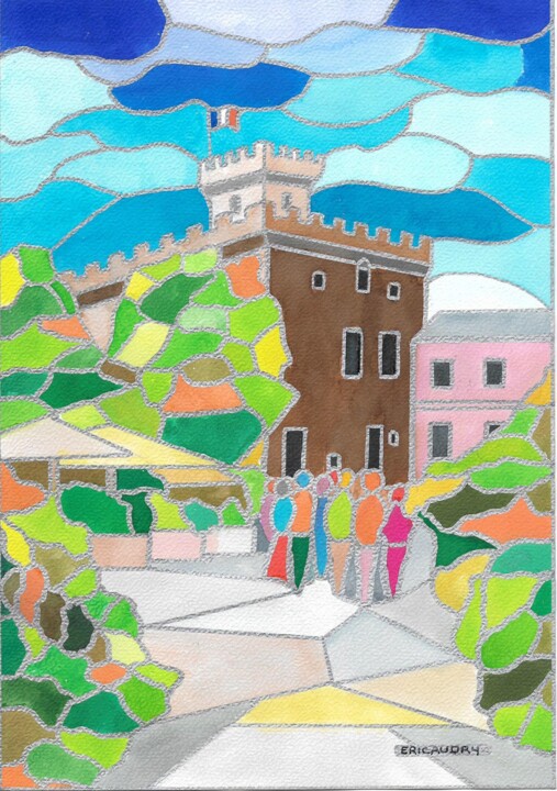 Le château Grimaldi- Cagnes sur Mer Resim, 11,7x8,3 in