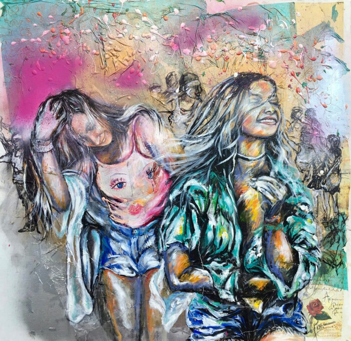 Festivals 绘画, 39.4x39.4 in