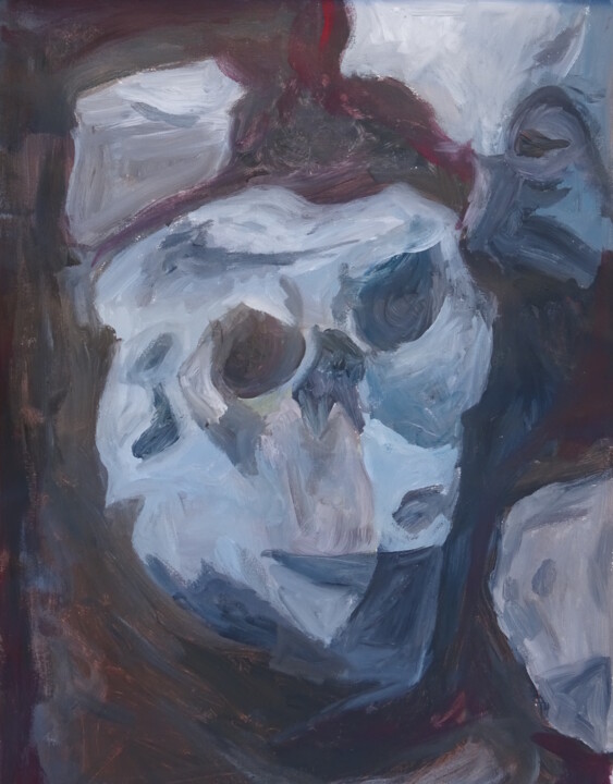 Crâne de faune 绘画, 23.4x16.5 in