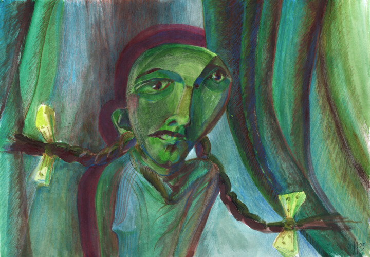 Why don't people like ugly people? 绘画, 11.4x16.5 in