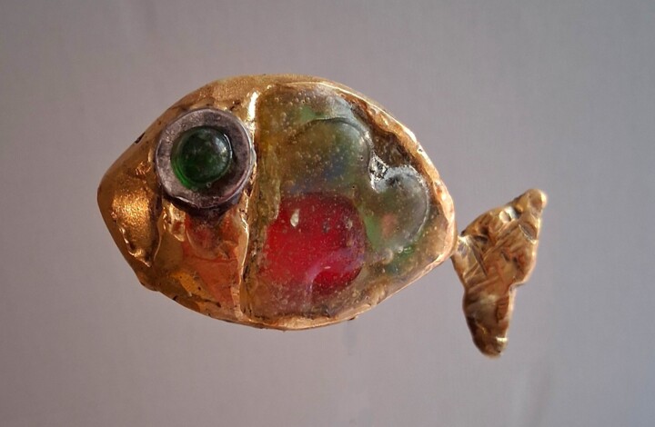 Poisson de RAPA 32 雕塑, 9.1x3.5 in