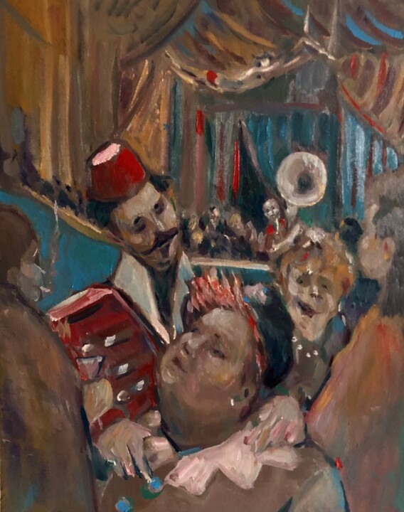 THE CIRCUS 绘画, 20x16 in