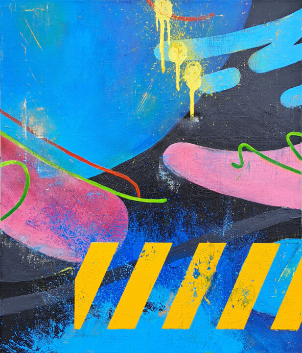 Abstraction #2 绘画, 27.6x23.6 in