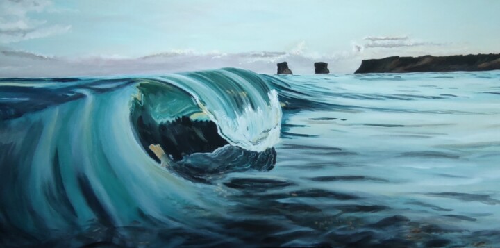 Éclaboussures 绘画, 19.7x39.4 in