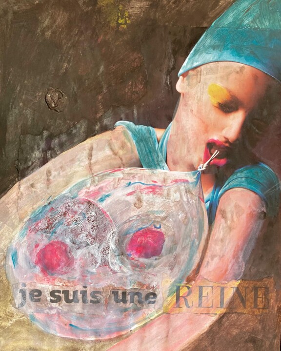 Painting titled "« I wanna be Iconic…" by Ananda Eva, Original Artwork, Acrylic