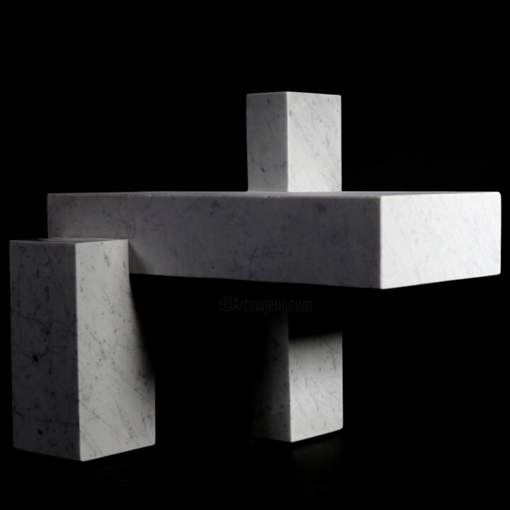 Sculptuur getiteld "STONEHENGE S.XXI" door Raquel Martínez Vicedo, Origineel Kunstwerk, Steen