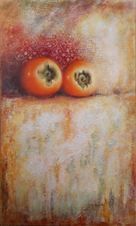 Deux kakis Pittura, 21,7x13 in