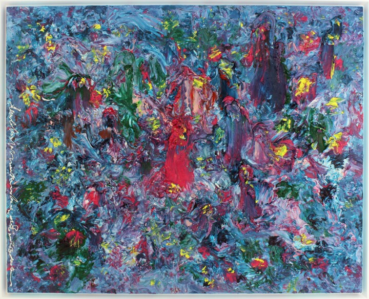 Peinture intitulée "Humming Letter #99" par Ji-An Kwon, Œuvre d'art originale, Acrylique Monté sur Châssis en bois