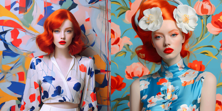 FASHION GIRL PORTRAIT SERIES N82 数字艺术