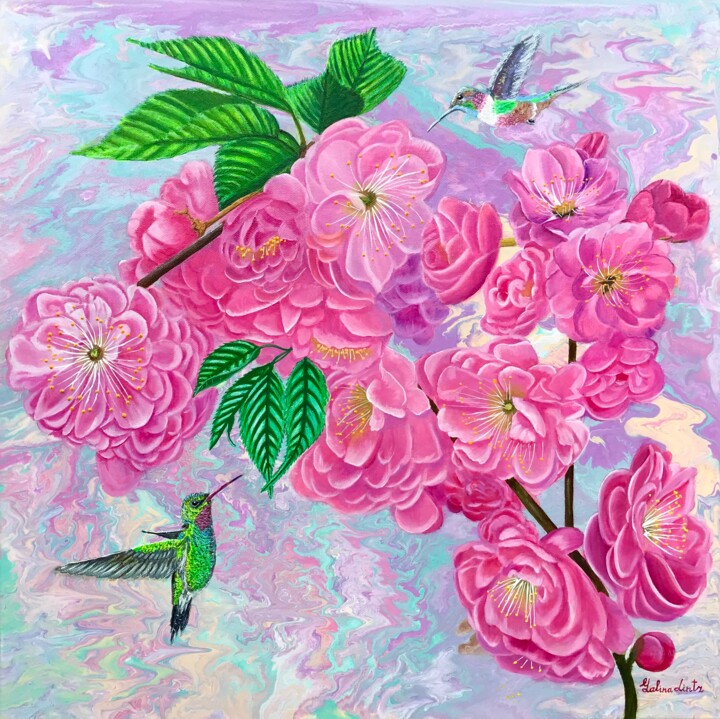 Cherry Blossom Time 绘画, 20x20 in