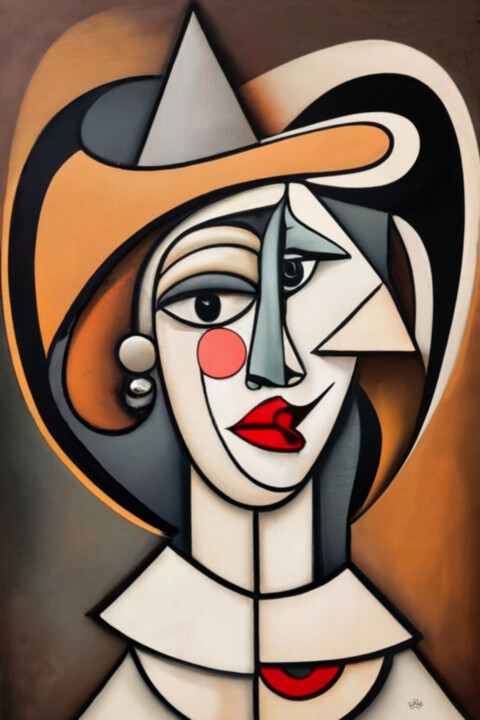 Woman in a Hat 绘画, 47.2x31.5 in