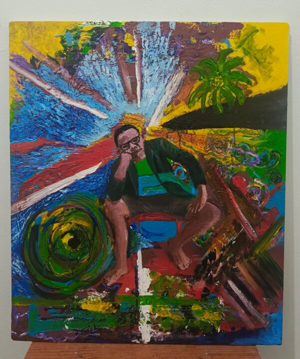 Think 绘画, 27.6x23.6 in