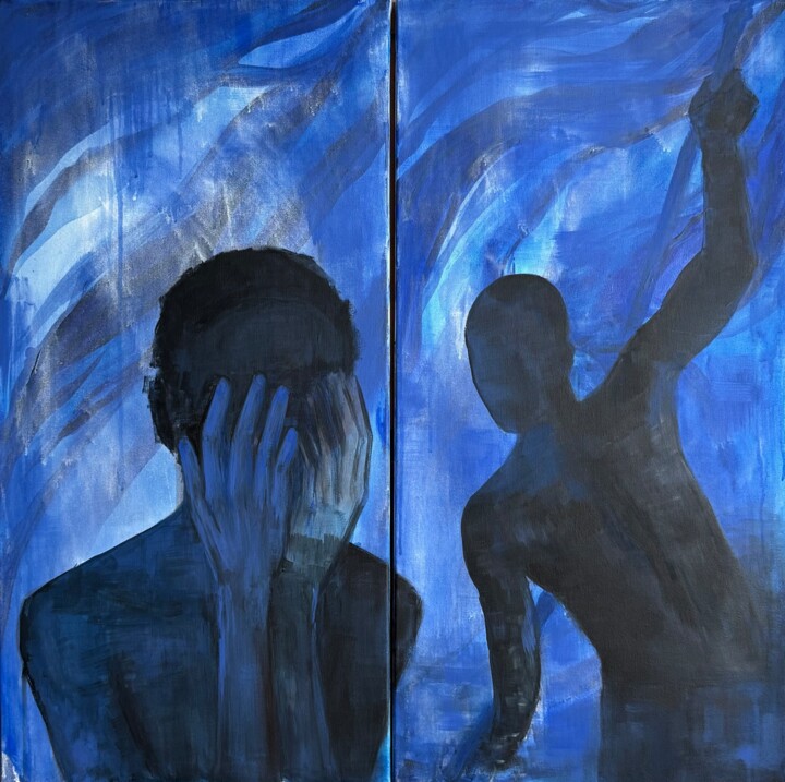 Flows Of Life 绘画, 31.5x31.5 in