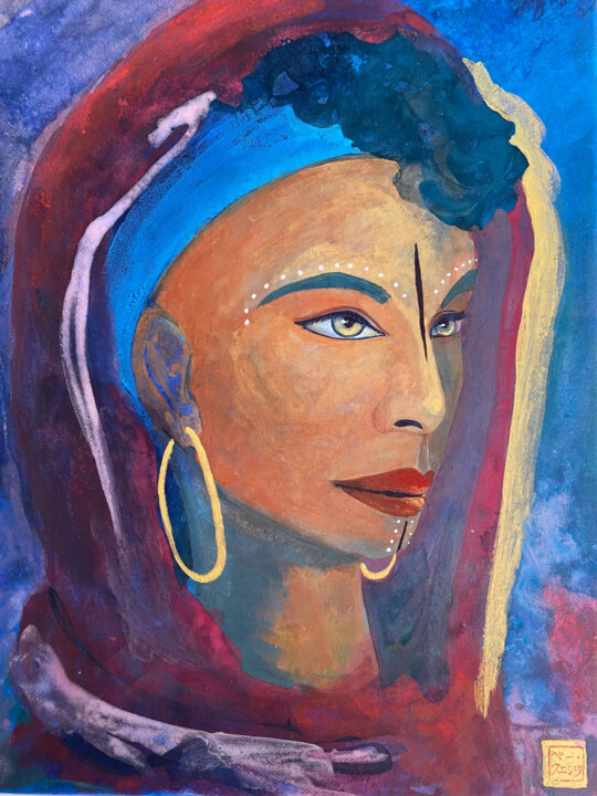 绘画,  13.8x10.6 in 