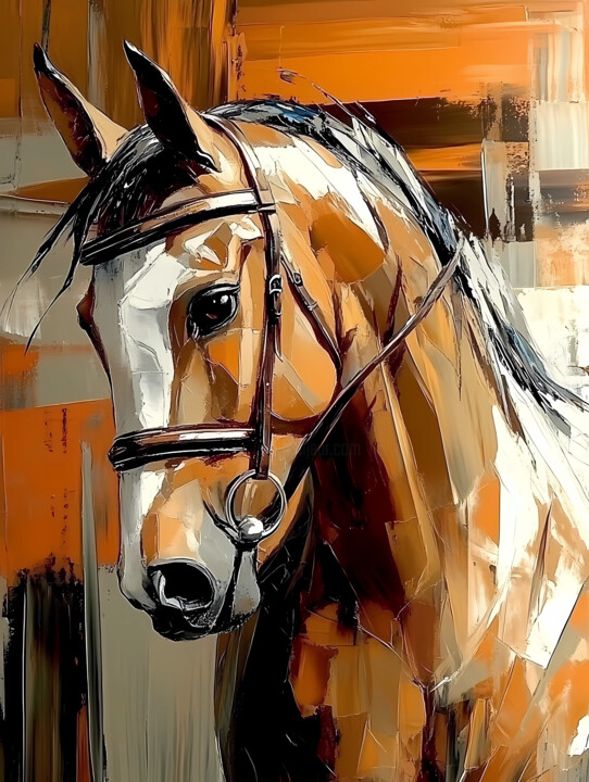 Horse, abstraction 数字艺术