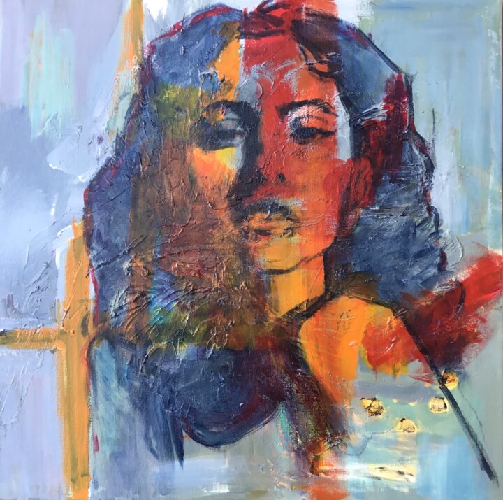 Peinture intitulée "Numéro Deux" par Dominique Dève, Œuvre d'art originale, Acrylique