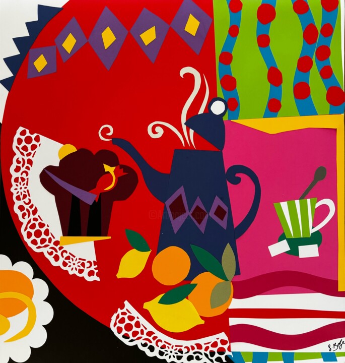 Pause café Collages, 26x24 in
