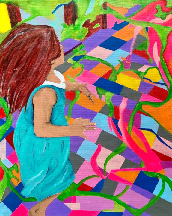 Children’s World 绘画, 19.7x15.8 in