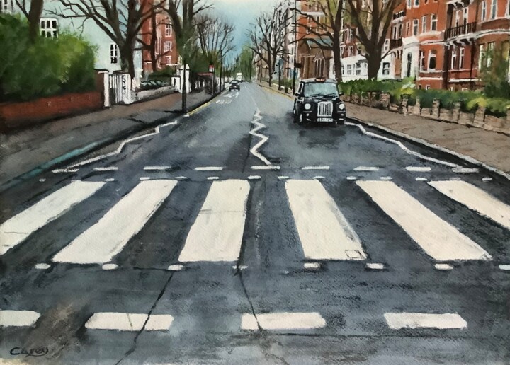 Abbey Road, London. Картина, 11x15 in