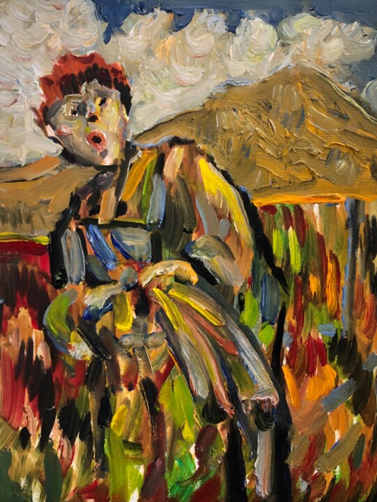 HEAD FOR THE HILLS 绘画, 12x16 in