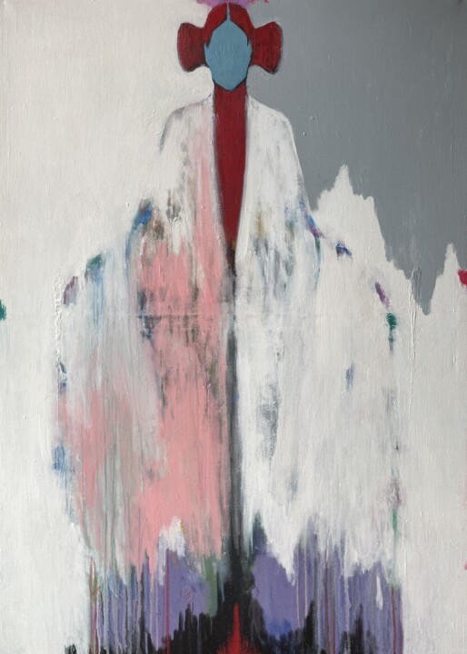 Figurative Abstract Peinture, 55,1x39,4 in