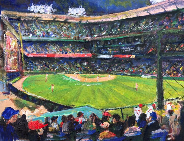 THE BIG A ANGLES GAME 5-27-2023 绘画, 12x16 in