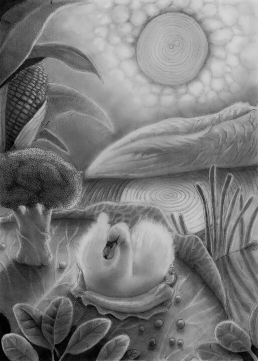 Vegetable World 图画, 18.9x13 in