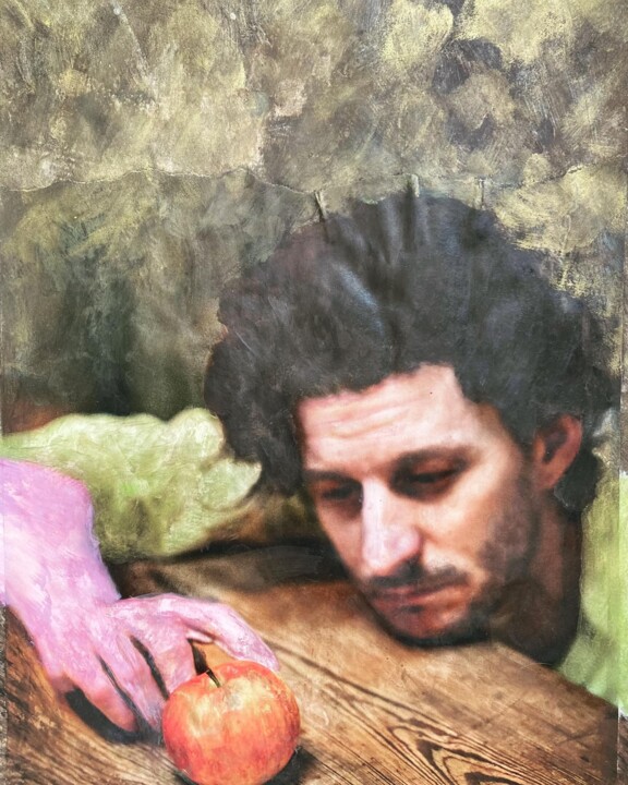 Painting titled "« Le prétendant ».…" by Ananda Eva, Original Artwork, Acrylic Mounted on artwork_cat.