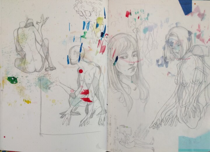 Sketchbook #2 pg15 图画, 11.7x16.5 in