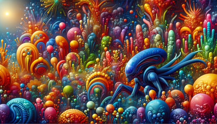 Enigmatic Wanderer: A Vision of the Unknown 数字艺术