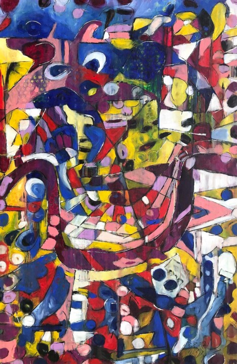 "Crescent City" Pittura, 36,2x23,6 in