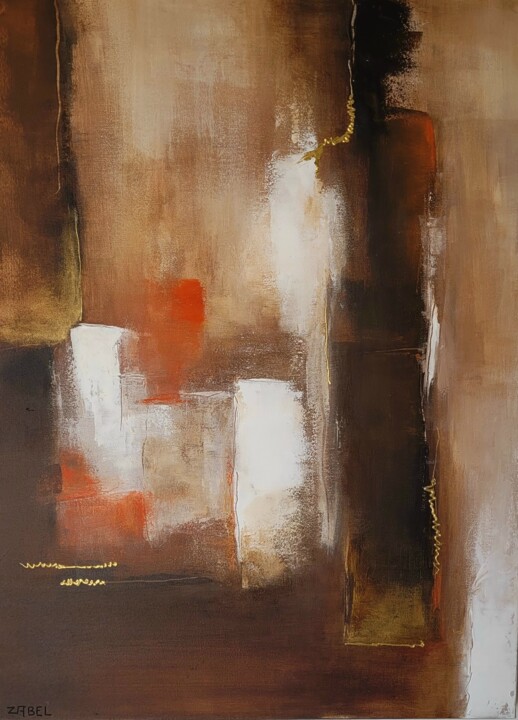 Peinture intitulée "TERRE AFRICAINE" par Isabelle Eisenberg, Œuvre d'art originale, Acrylique Monté sur Châssis en bois