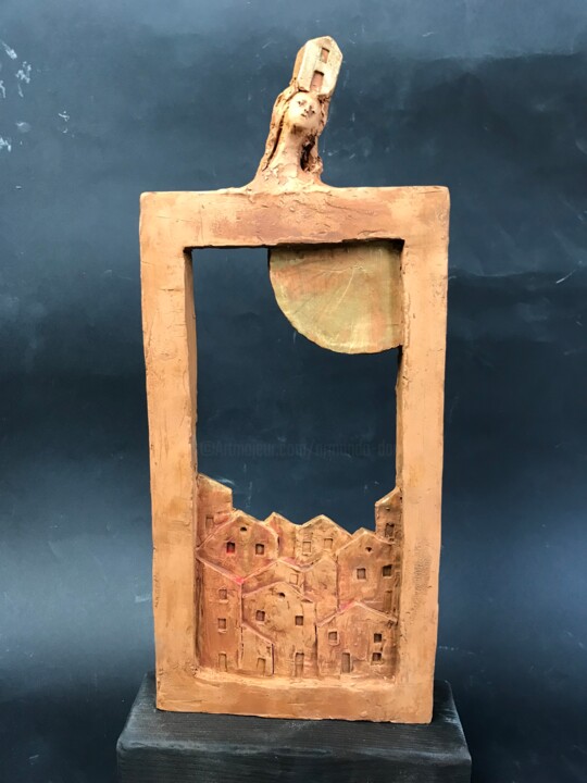 Piccolo borgo antico 雕塑, 14.6x7.5 in