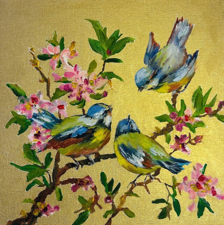 An interesting talk Tablo, 11,8x11,8 in