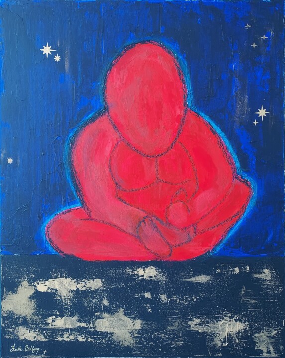 Méditation Astrale 绘画, 19.7x15.8 in