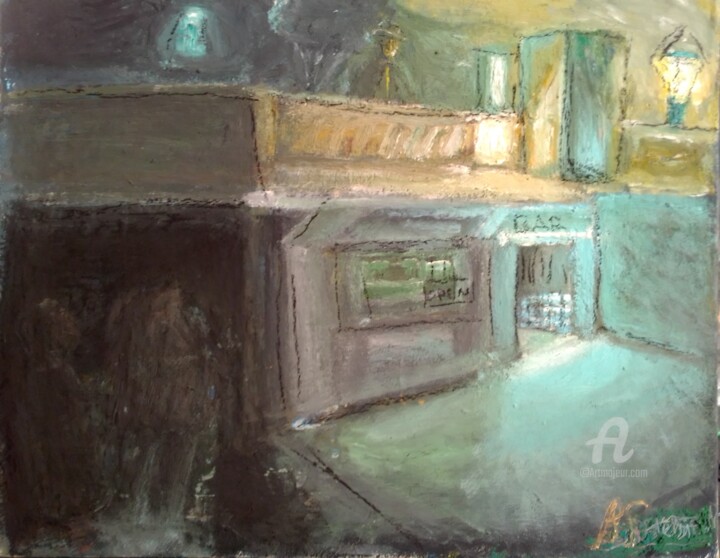 Neulich im Traum (No.1) 绘画, 19.7x27.6 in