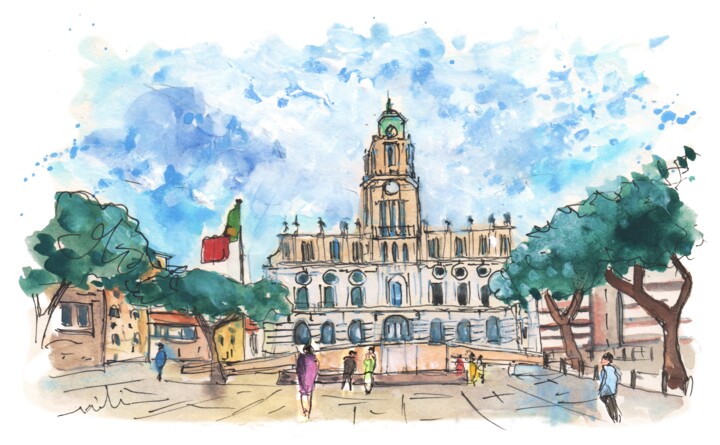 Beautiful Porto 02 绘画, 5.1x8.3 in