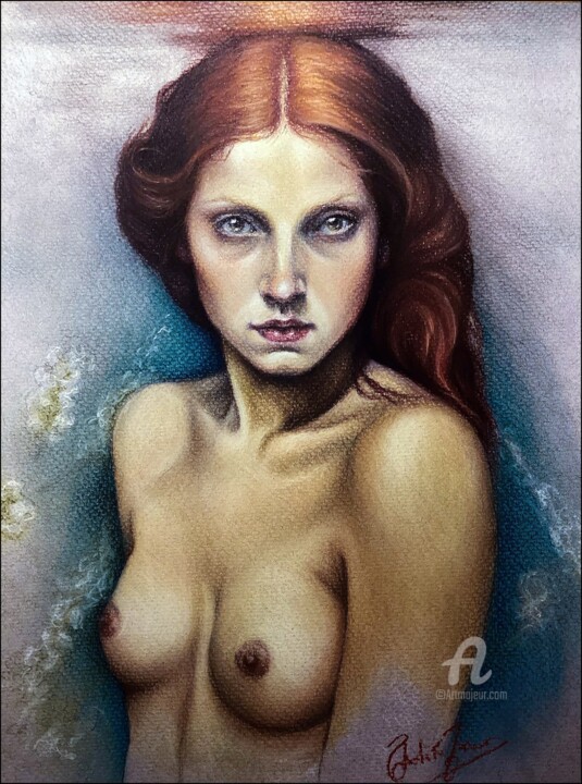 The Mermaid - Bozzetto preparatorio 图画, 12.2x9.1 in