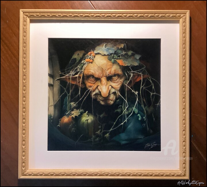 Stingy Jack - The pumpkin Schilderij, 15,8x15,8 in