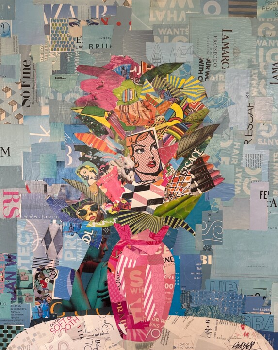 Collages titled "Wild Flowers" by Jim Hudek James Hudek, Original Artwork, Collages