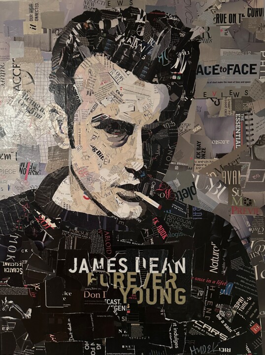 Collages titled "James Dean Forever…" by Jim Hudek James Hudek, Original Artwork, Collages
