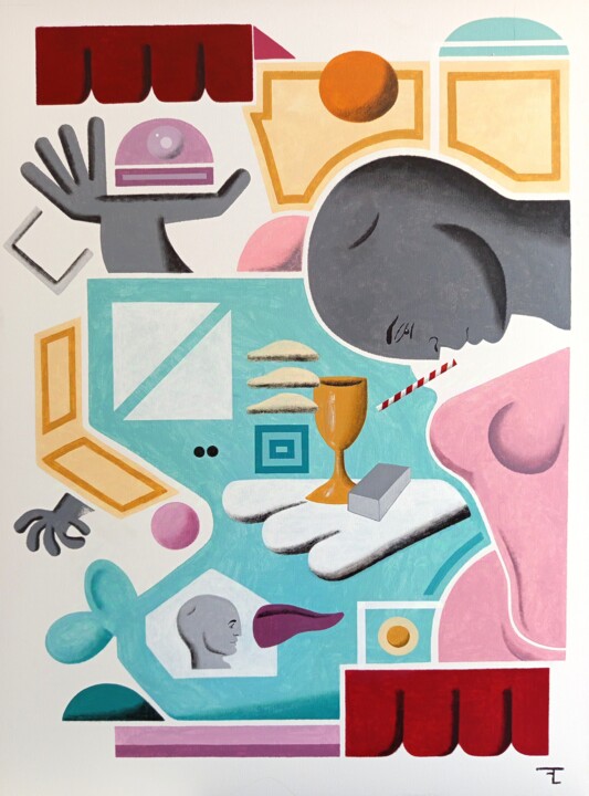Le sacre 绘画, 39.4x29.5 in