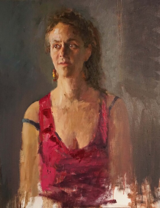 Maud mauve Malarstwo, 28,7x23,6 in