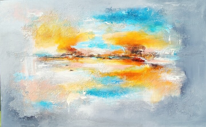 绘画,  28.7x45.7 in 
