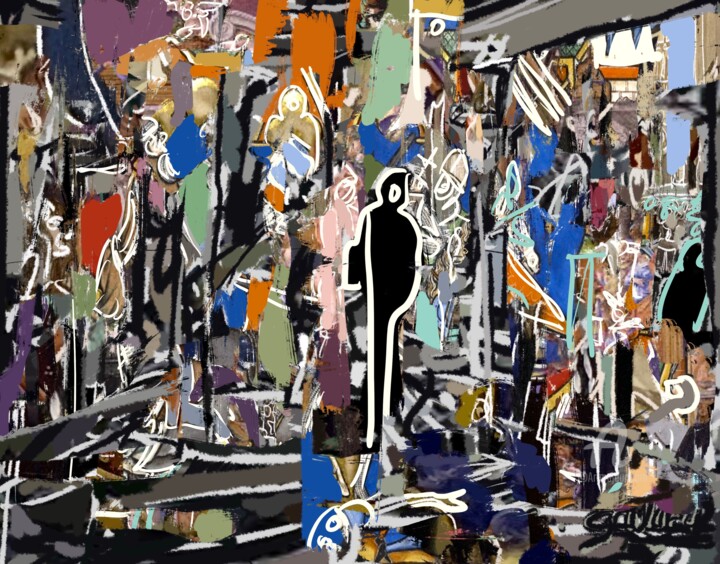 Schilderij,  74,8x90,6 in 