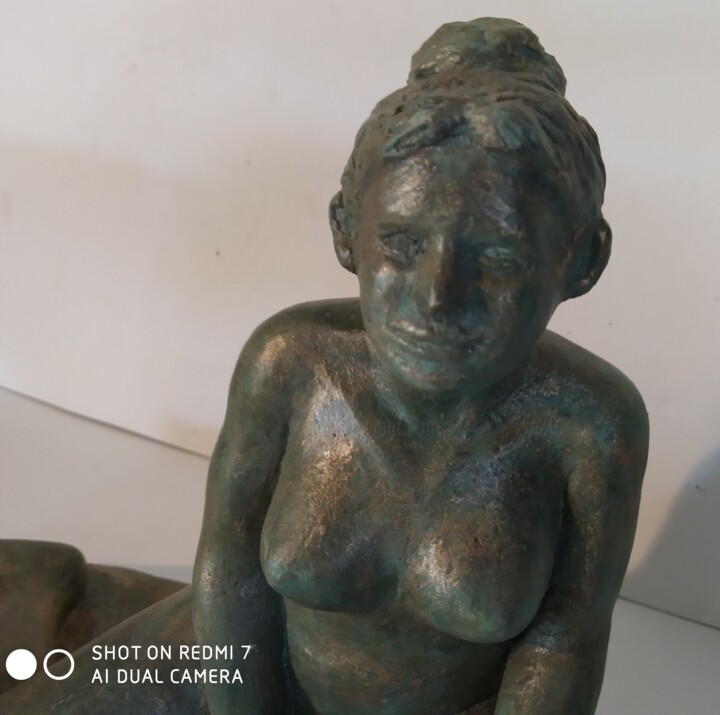Sculpture titled "nu féminin" by André Saunier, Original Artwork, Clay