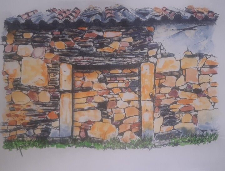 rural sketcher color 5 Drawing, 8.3x11.4 in