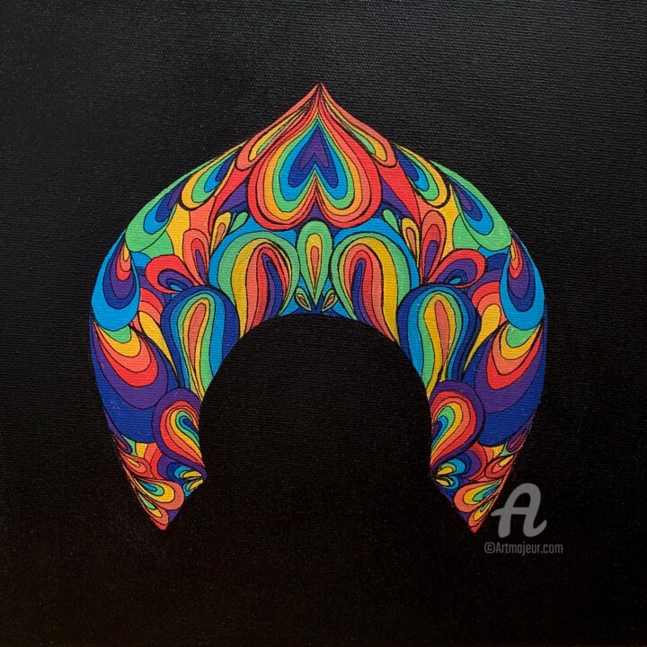 A la Rus! Kokoshnik 绘画, 11.8x11.8 in