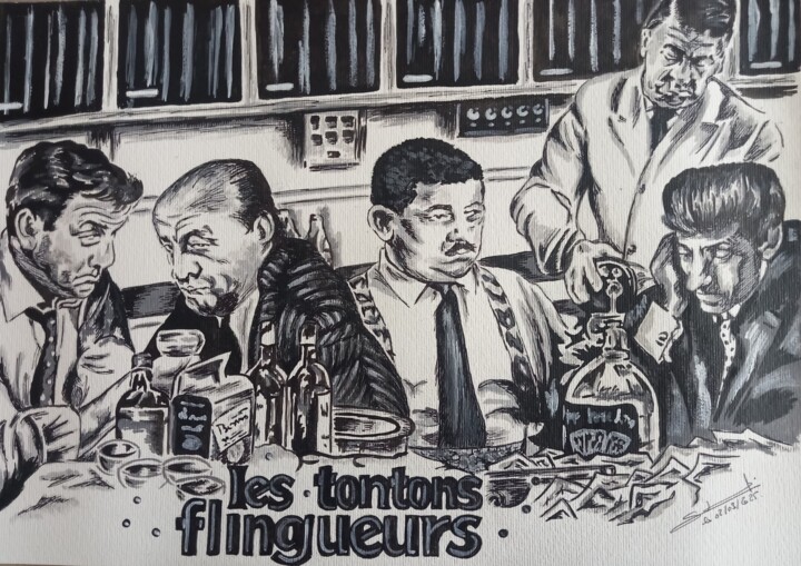 Schilderij,  11,7x16,5 in 